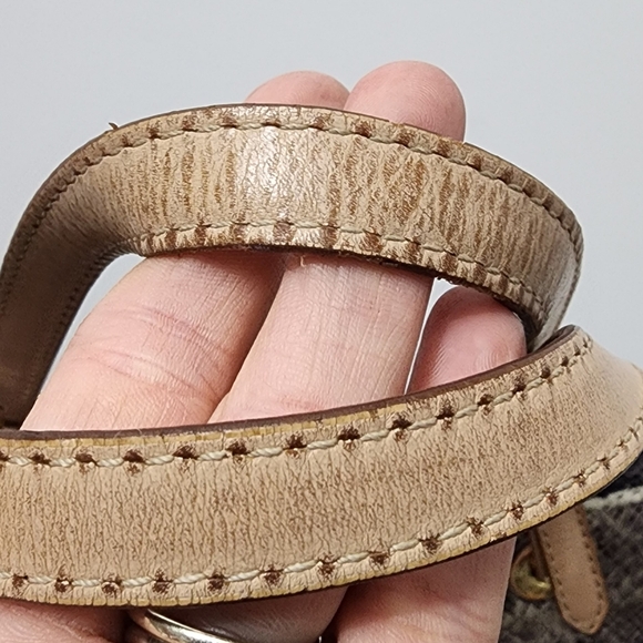 Michael Kors Snake Print Shoulder Bag - Tan and Brown - Picture 7 of 7